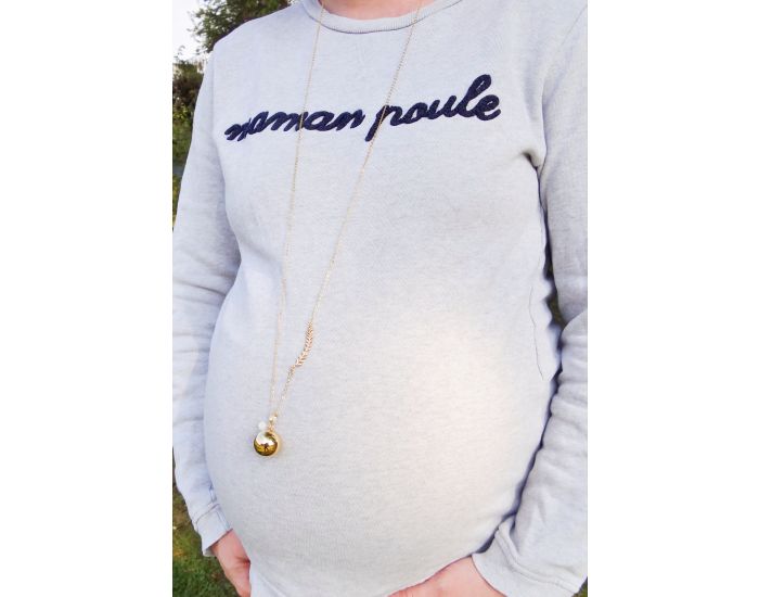 MADELEINE ET MAMAN Bola de Grossesse - Feuille Pierre (3)