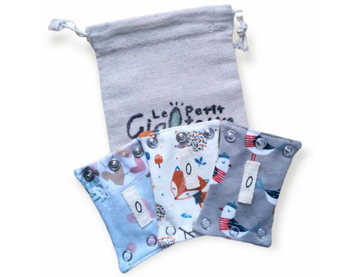 LE PETIT GIGOTEUR Lot de 3 rallonges de body Mixtes - Renard  (4)