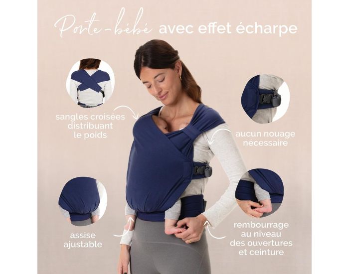 BOBA Porte-b�b� hybride Boba Bliss Bleu marine - BOBA (8)