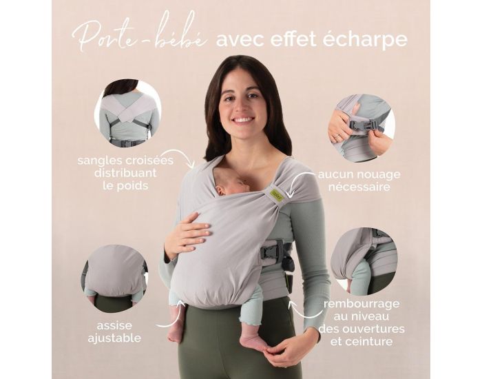 BOBA Porte-b�b� hybride Boba Bliss Gris - BOBA (1)