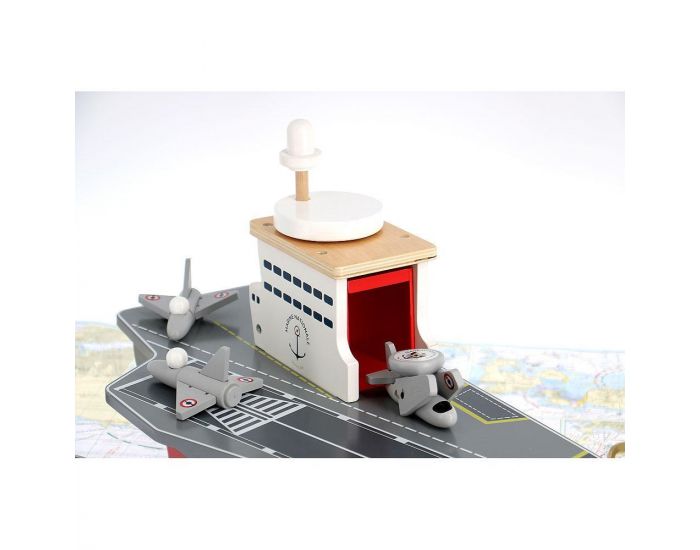 VILAC Porte-avions en Bois - Marine nationale - A partir de 3 ans (3)