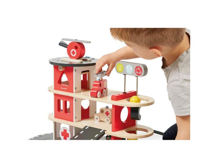 JANOD Caserne de pompiers en bois - Bolid - D�s 2 ans (2)