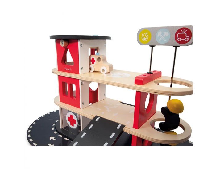 JANOD Caserne de pompiers en bois - Bolid - D�s 2 ans (3)