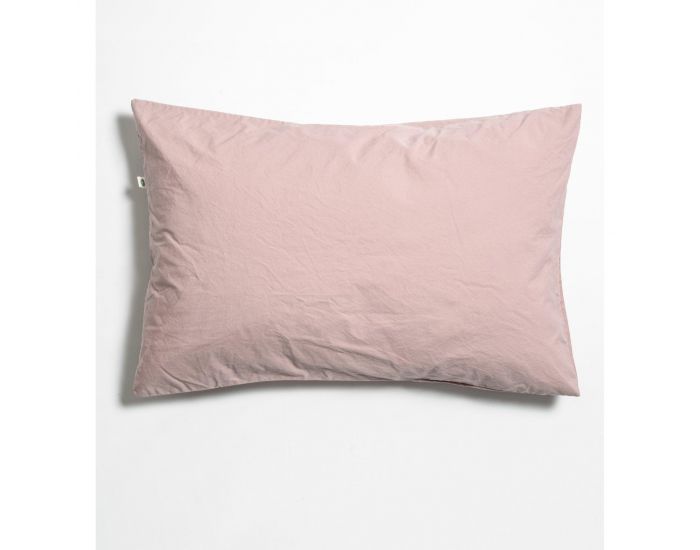 KADOLIS Taie d'Oreiller en Percale de Coton Bio Lav� - Provence (6)