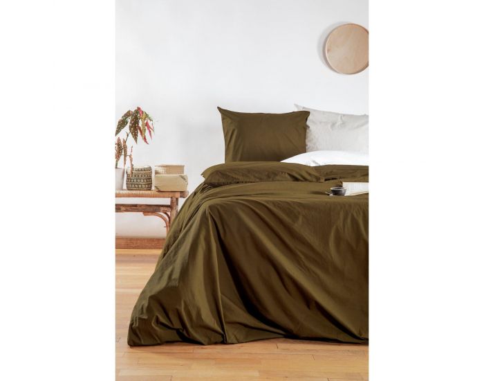 KADOLIS Drap Housse en Percale de Coton Bio Lav� Adulte - Toundra (6)