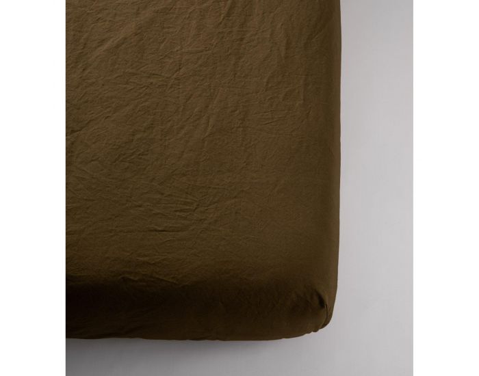 KADOLIS Drap Housse en Percale de Coton Bio Lav� Adulte - Toundra (8)