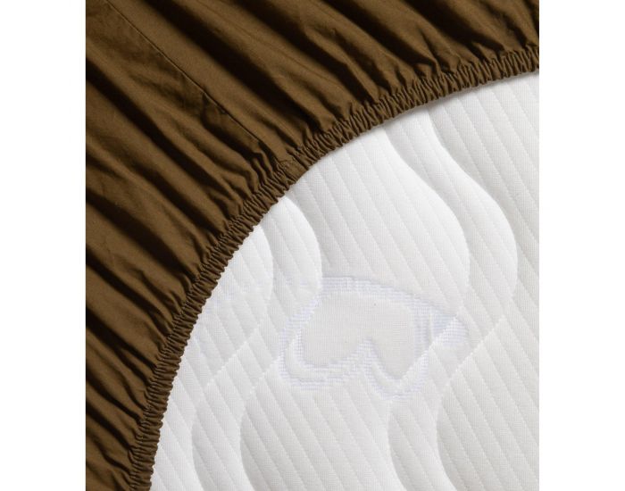 KADOLIS Drap Housse en Percale de Coton Bio Lav� Adulte - Toundra (9)