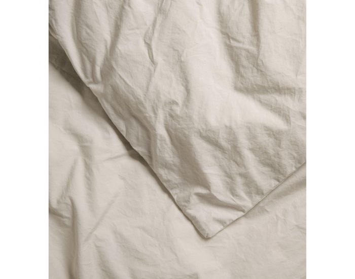 KADOLIS Housse de Couette en Percale de Coton Bio Lav� pour Lit 1 Personne - D�sert (10)