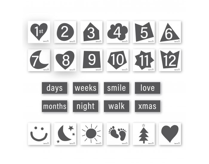 BEMINI Tapis de parc 75x95cm Softy Cartes Photo (2)