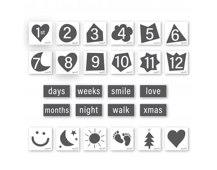 BEMINI Tapis de parc 75x95cm Softy Cartes Photo (7)