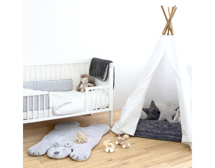 BEMINI Tapis de parc 75x110cm Softy Ours (3)