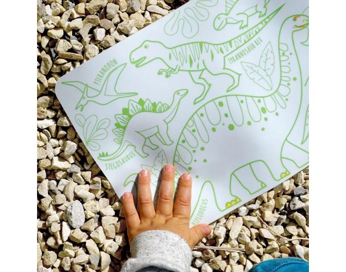 SUPER PETIT Set en silicone � colorier r�versible - Mini Dino - SUPERPETIT (5)