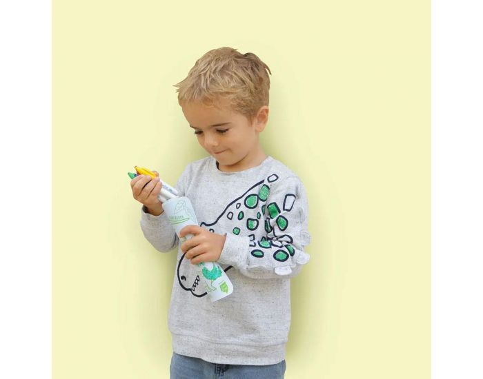 SUPER PETIT Set en silicone � colorier r�versible - Mini Dino - SUPERPETIT (6)