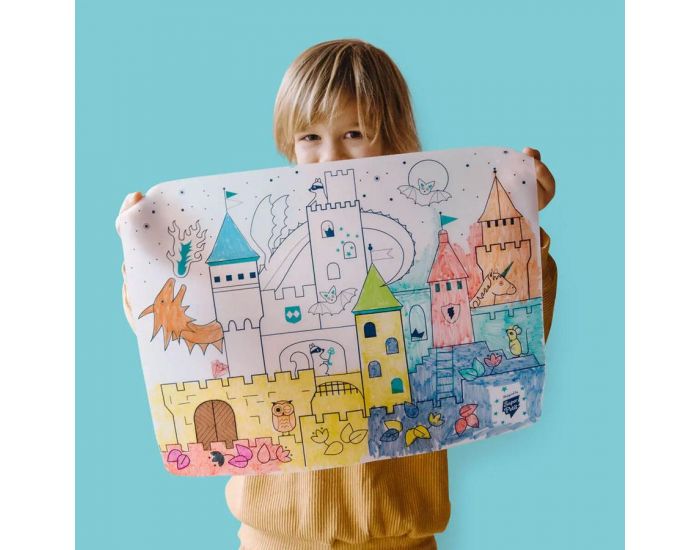 SUPER PETIT Set en silicone � colorier - Ch�teau - SUPERPETIT (3)