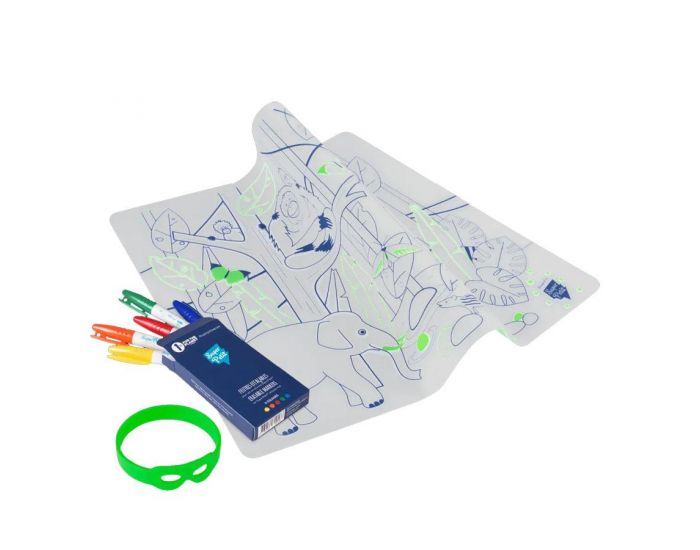 SUPER PETIT Set en silicone � colorier - Jungle - SUPERPETIT (1)