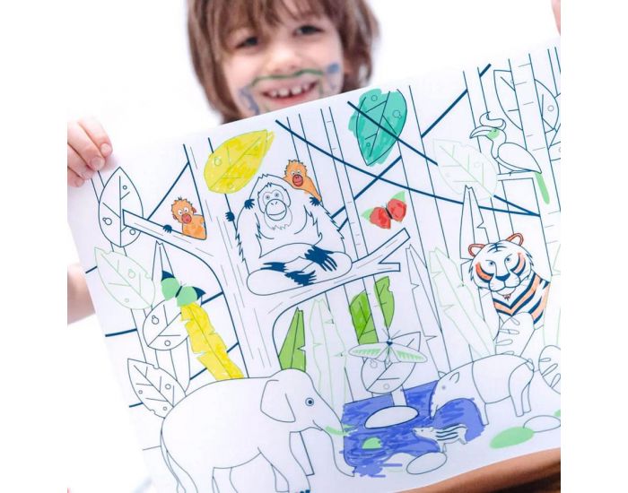 SUPER PETIT Set en silicone � colorier - Jungle - SUPERPETIT (3)