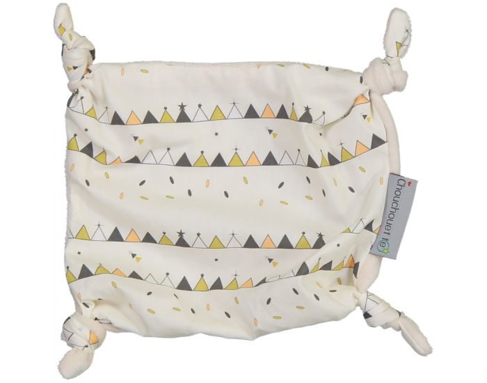 CHOUCHOUETTE Doudou plat avec ses petits noeuds tipis (1)