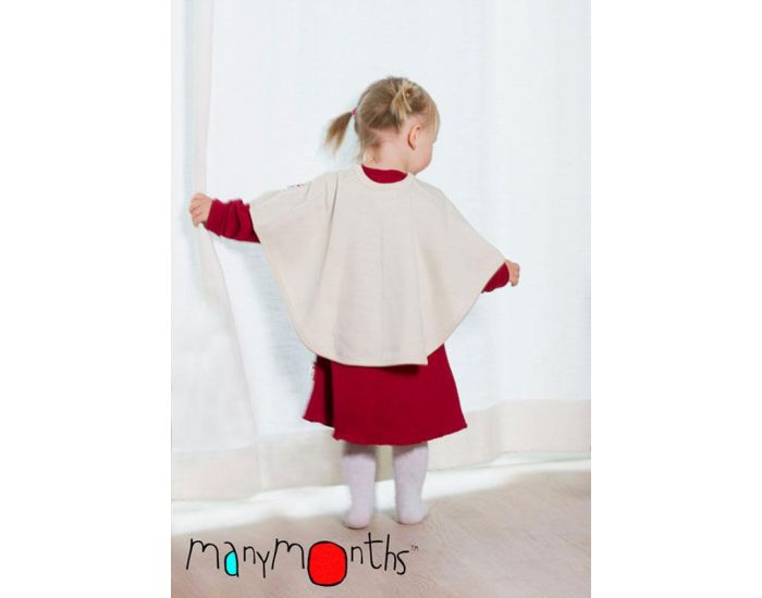 MANYMONTHS Multi Cape en Pure Laine M�rinos - Potter's Clay - 0/5ans (1)