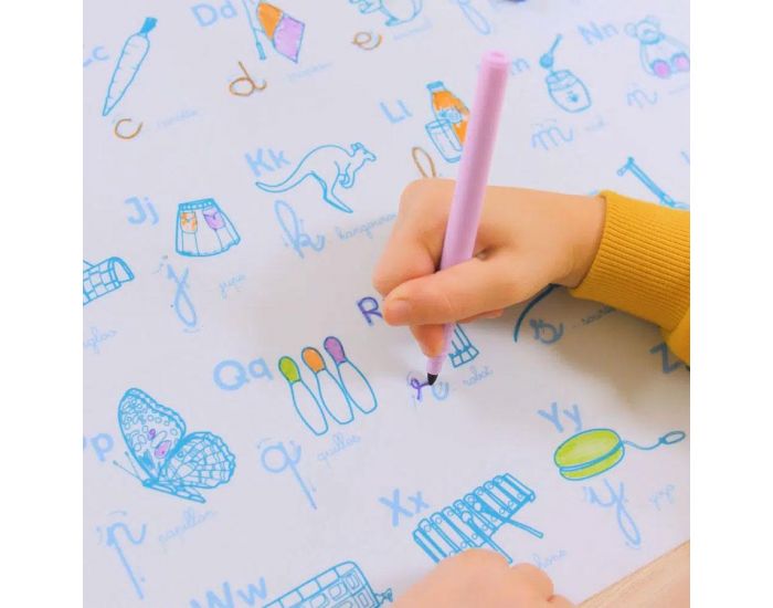 SUPER PETIT Set en Silicone � Colorier R�versible - Ab�c�daire - D�s 3 ans (3)