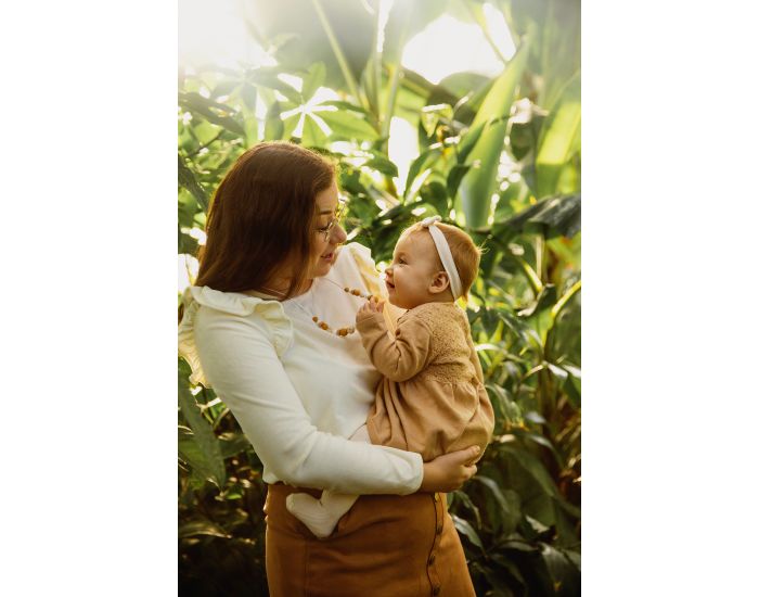 MAWEN MATERNE Collier d'Allaitement ou de Portage, Silicone et Bois - R�ve de Sable (2)