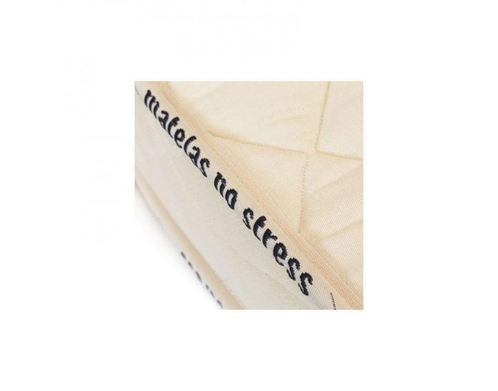 MATELAS NO STRESS Matelas Berceau Mousse et Coton bio - 10 cm  (2)