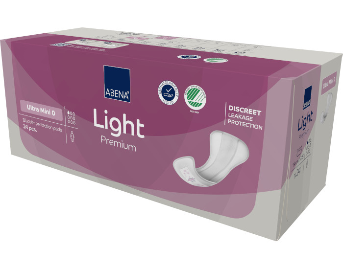 ABENA Light Protège Slip Incontinence Ultra Mini - Paquet de 24 - 100ml (1)