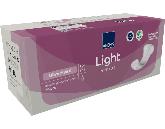 ABENA Light Protège Slip Incontinence Ultra Mini - Paquet de 24 - 100ml (2)