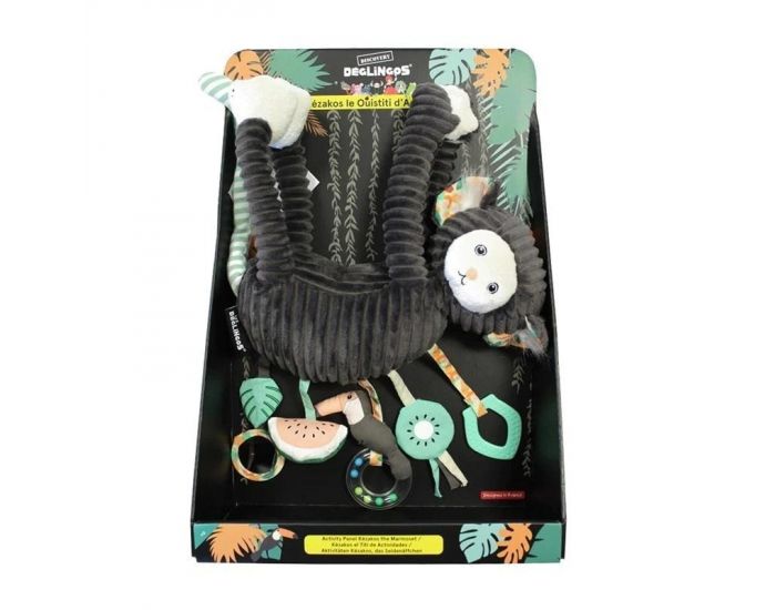 LES D�GLINGOS Peluche d'Activit�s - K�zakos le Ouistiti - D�s 12 mois  (3)