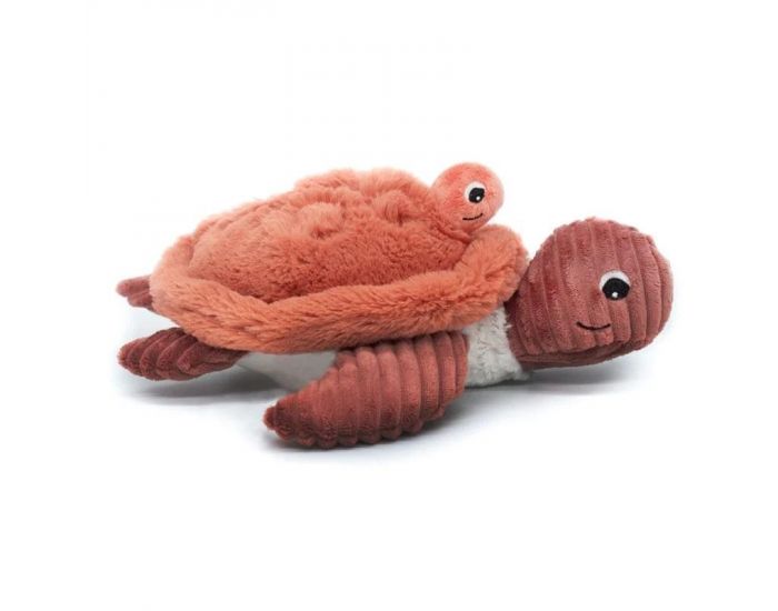LES D�GLINGOS Peluche Ptipotos - Maman B�b� Tortue - Terracotta - D�s 12 mois (3)