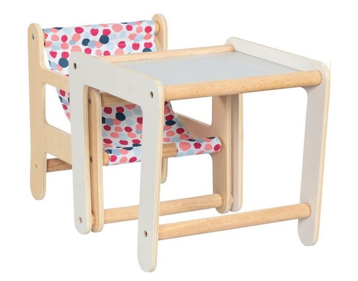 GOKI Chaise Haute Poup�e avec Table 2 en 1 - D�s 3 ans (1)