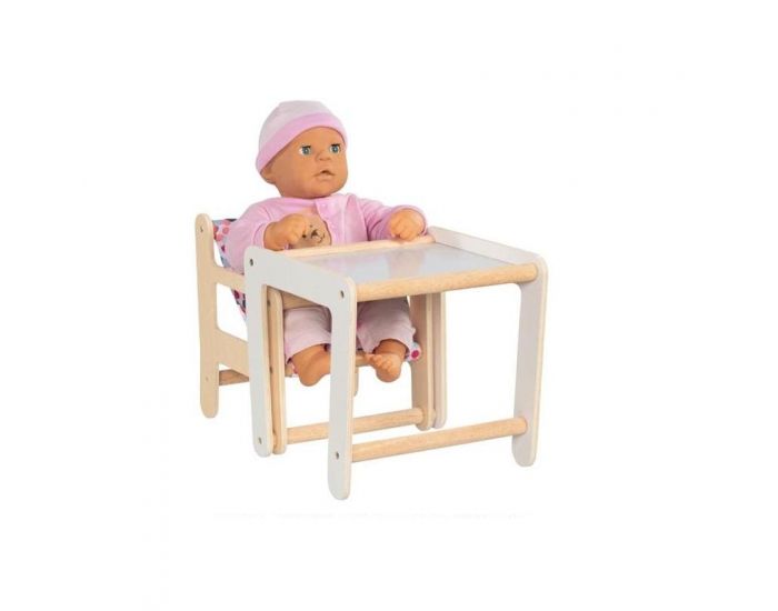 GOKI Chaise Haute Poup�e avec Table 2 en 1 - D�s 3 ans (3)