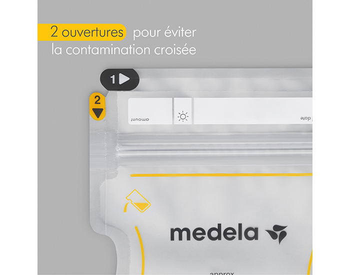MEDELA Sachets de Conservation pour Lait Maternel 50 x 210ml (2)