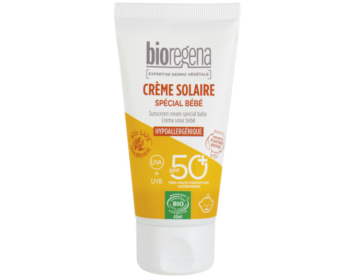 BIOREGENA Crème Solaire Spéciale Bébé SPF 50+ - Dès 6 mois - 40 ml (1)