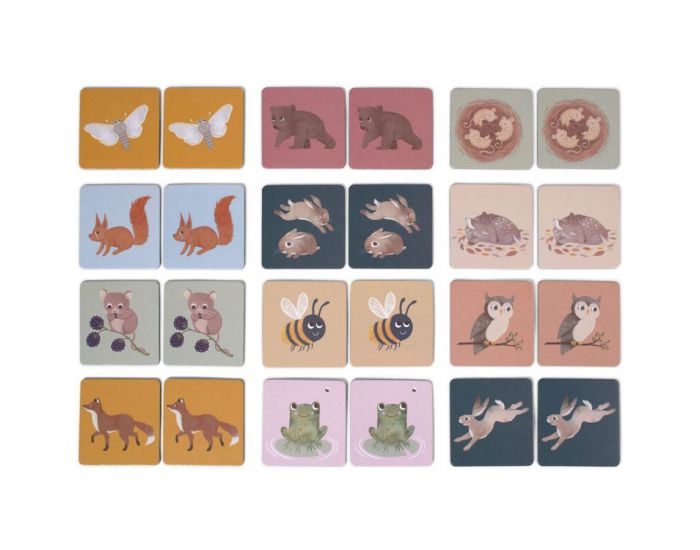 FILIBABBA Jeu de memory Animaux de la for�t - D�s 3 ans (1)