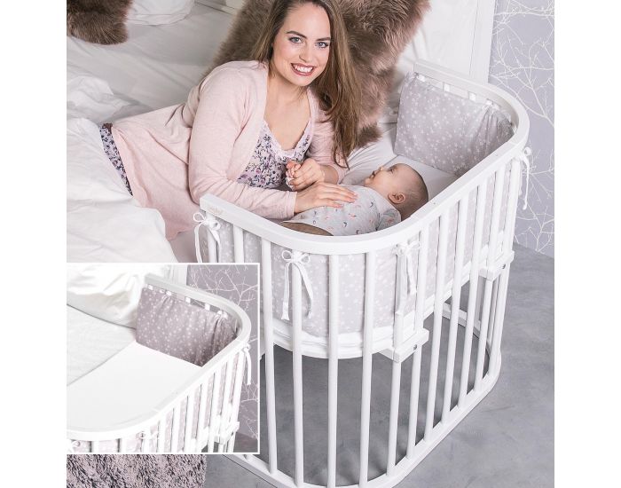 BABYBAY Lit berceau Cododo avec matelas - BabyBay Original Gris (7)