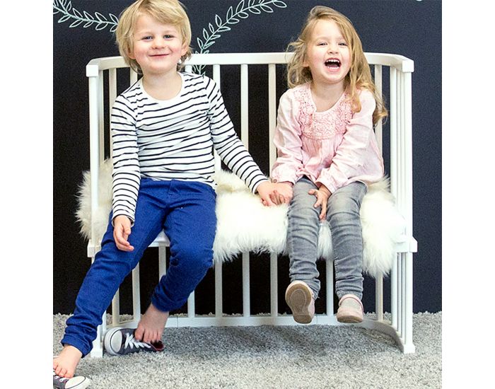 BABYBAY Lit berceau Cododo avec matelas - BabyBay Original Blanc (8)