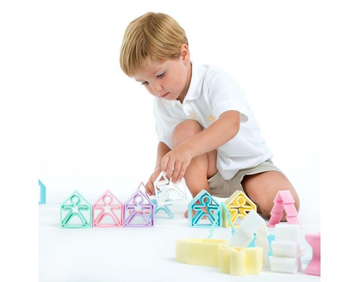 D�NA Personnages + Maisons + Arbres en Silicone - Lot de 6 - D�s la naissance (2)