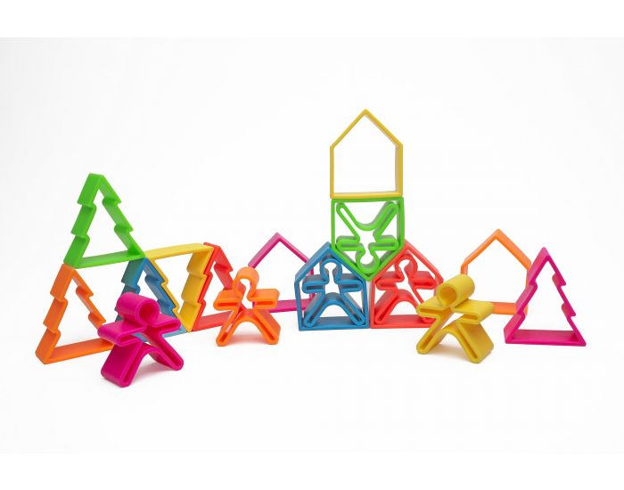 D�NA Personnages + Maisons + Arbres en Silicone - Lot de 6 - D�s la naissance (3)