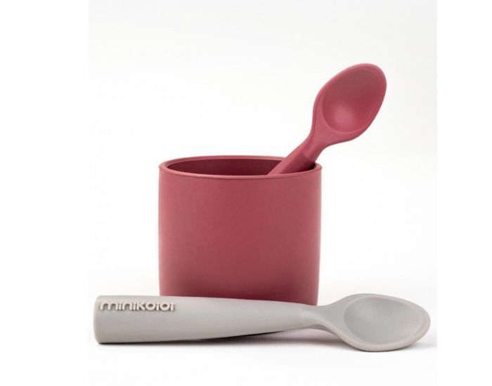 MINIKOIOI Cuill�re B�b� en 100% Silicone - D�s 6 mois (2)