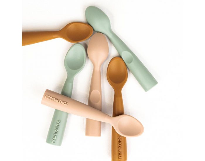 MINIKOIOI Cuill�re B�b� en 100% Silicone - D�s 6 mois (4)