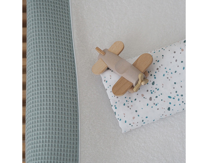 BEABA Langes XXL en Coton bio - Boite de 2 - 120 x 120 cm Terrazzo (3)