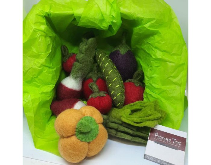 PAPOOSE TOYS L�gumes de Saison en Laine Feutr�e - D�s 3 ans (1)