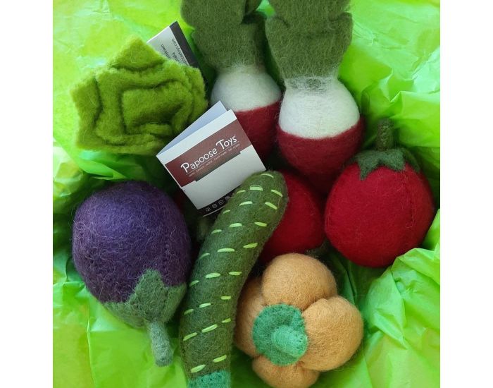 PAPOOSE TOYS L�gumes de Saison en Laine Feutr�e - D�s 3 ans (5)