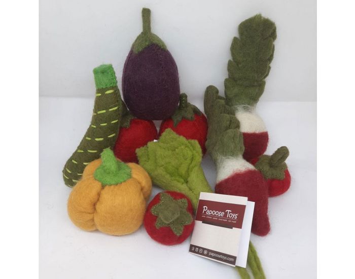 PAPOOSE TOYS L�gumes de Saison en Laine Feutr�e - D�s 3 ans (6)