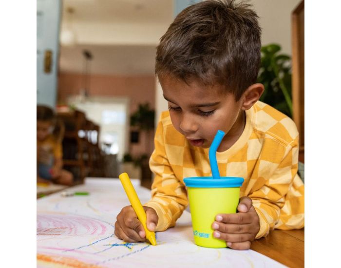 KLEAN KANTEEN Gobelet en Inox avec Couvercle � Paille - 296 ml (1)