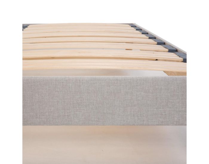BELLECOUR LITERIE Sommier � Lattes en Bois - Capitole - Livr� en Kit - Gris clair (4)