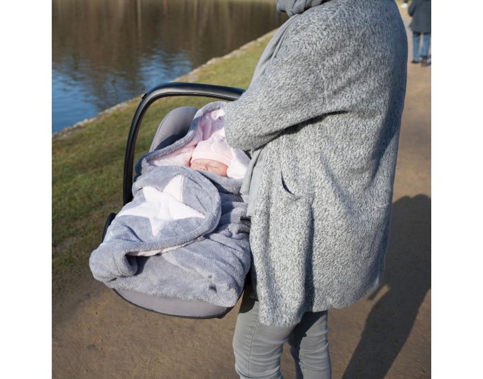 BEMINI Couverture Nomade BISIDE 90x90cm Softy Etoiles (3)