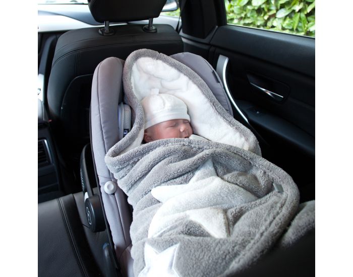 BEMINI Couverture Nomade BISIDE 90x90cm Softy Etoiles (21)