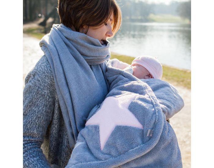 BEMINI Couverture Nomade BISIDE 90x90cm Softy Etoiles (5)