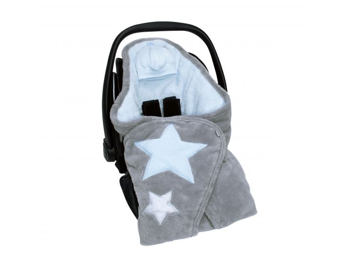 BEMINI Couverture Nomade BISIDE 90x90cm Softy Etoiles (9)